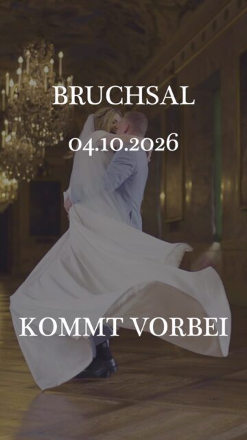 💍 Ihr plant eure Hochzeit? Dann solltet ihr euch diesen Termin nicht entgehen lassen!
Am 04.10.2026 wird das Bürgerzentrum Bruchsal zum Treffpunkt für alle, die ihre Traumhochzeit planen. ✨
Bei der @modern_wedding_world entdeckt ihr professionelle Hochzeitsdienstleister und jede Menge Inspiration rund um euren großen Tag:
Kommt vorbei, lernt Dienstleister persönlich kennen, sammelt Ideen und findet vielleicht genau die Menschen, die eure Hochzeit unvergesslich machen.
🎟️ Der Vorverkauf läuft – sichert euch jetzt eure Tickets!
📍 Bürgerzentrum Bruchsal
📅 Sonntag, 04.10.2026 | 11-17 Uhr
Mit wem müsst ihr unbedingt zur Hochzeitsmesse? 💍
Markiert eure Begleitung in den Kommentaren. 👇
#hochzeitsmessekarlsruhe #HochzeitsmesseBruchsal #ModernWeddingWorld #HochzeitBruchsal #hochzeitsmesse2026